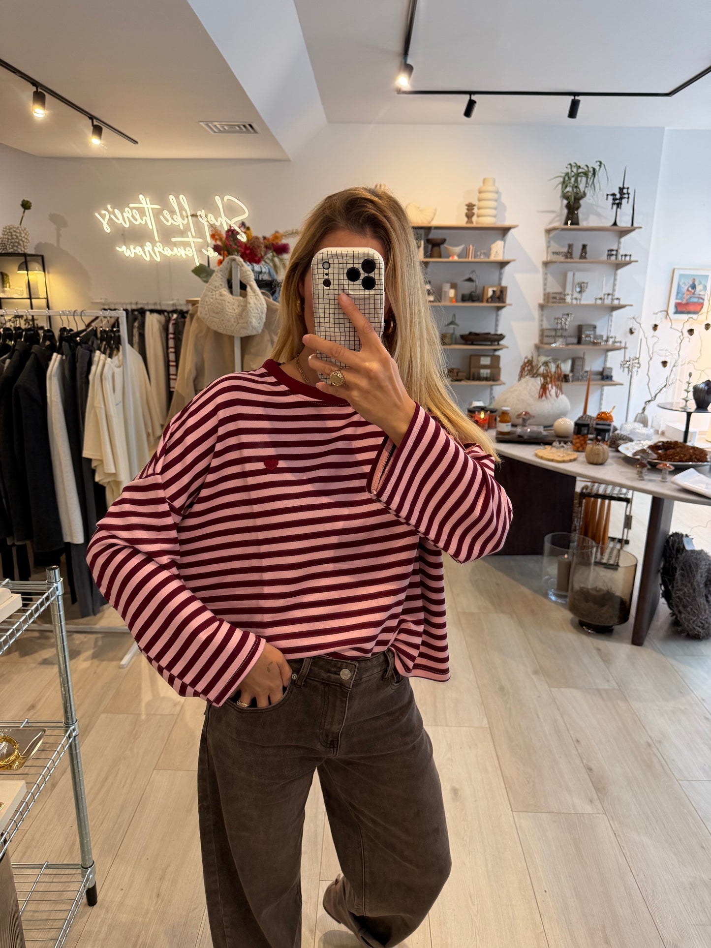 Longsleeve Stripes Bordeaux
