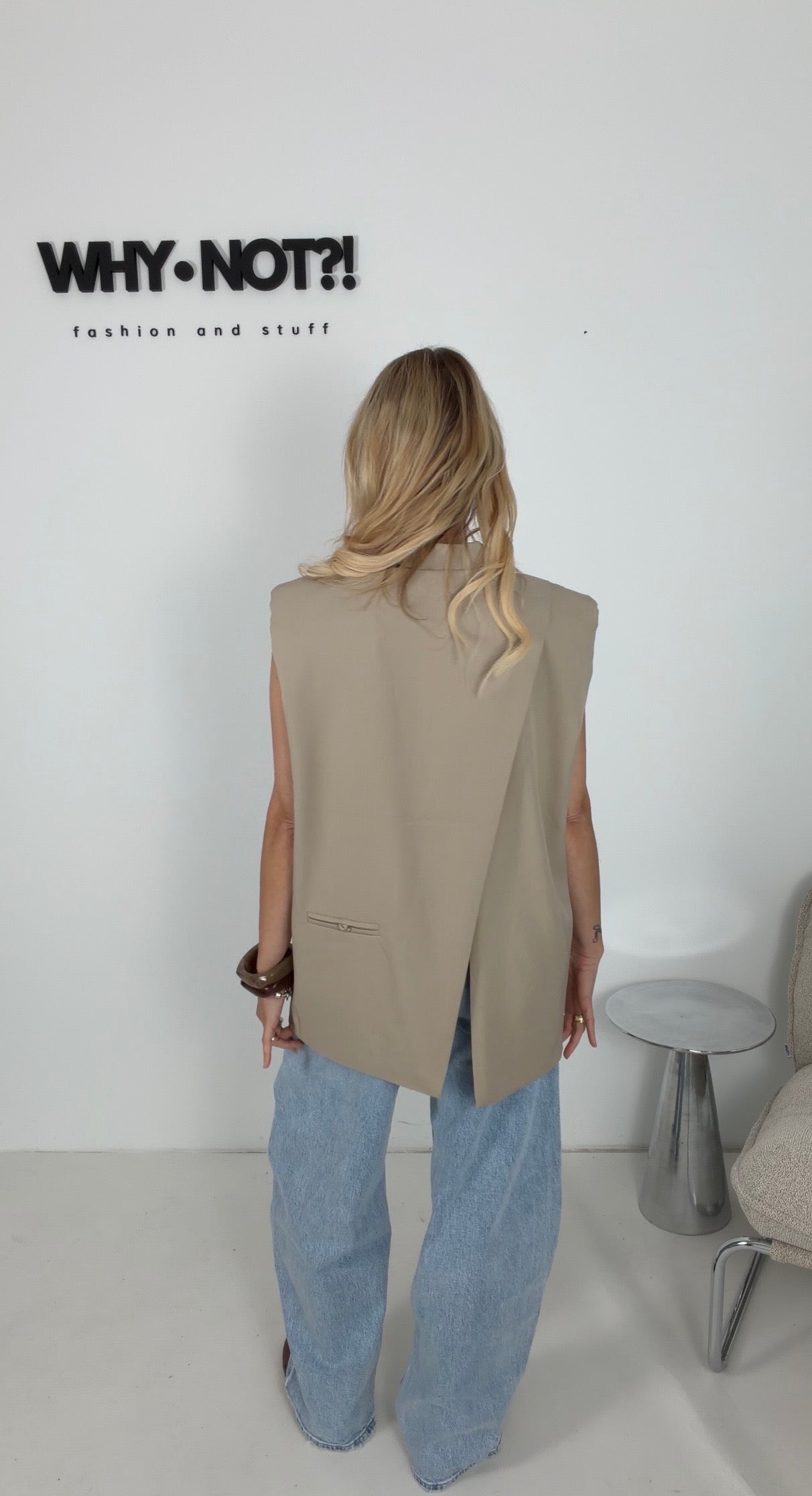 Blazerweste taupe