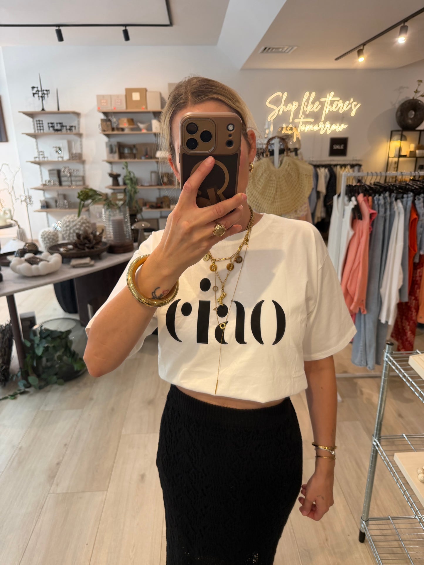 T-Shirt Ciao schwarz