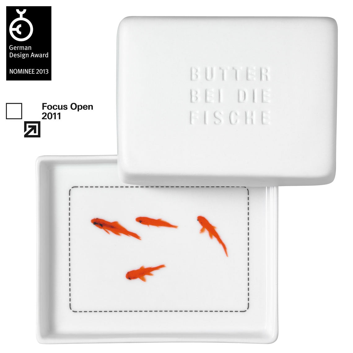 Butterdose Räder "Butter bei die Fische"