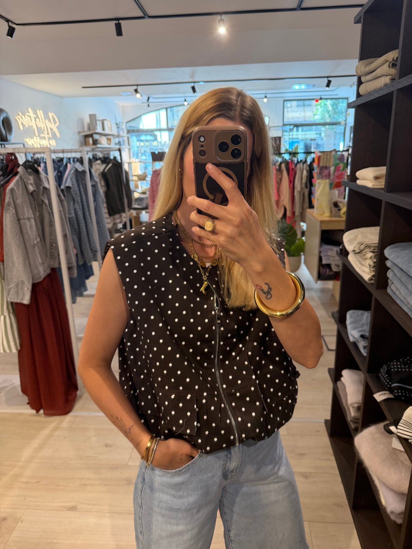 Weste polka dots
