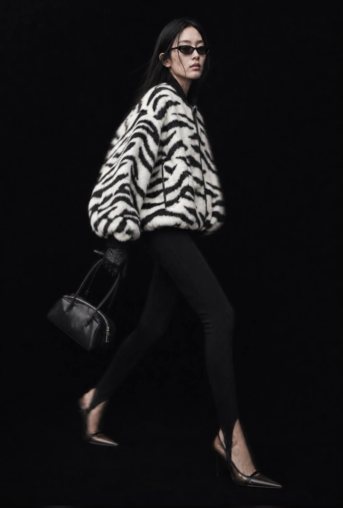 Bomberjacke Zebra