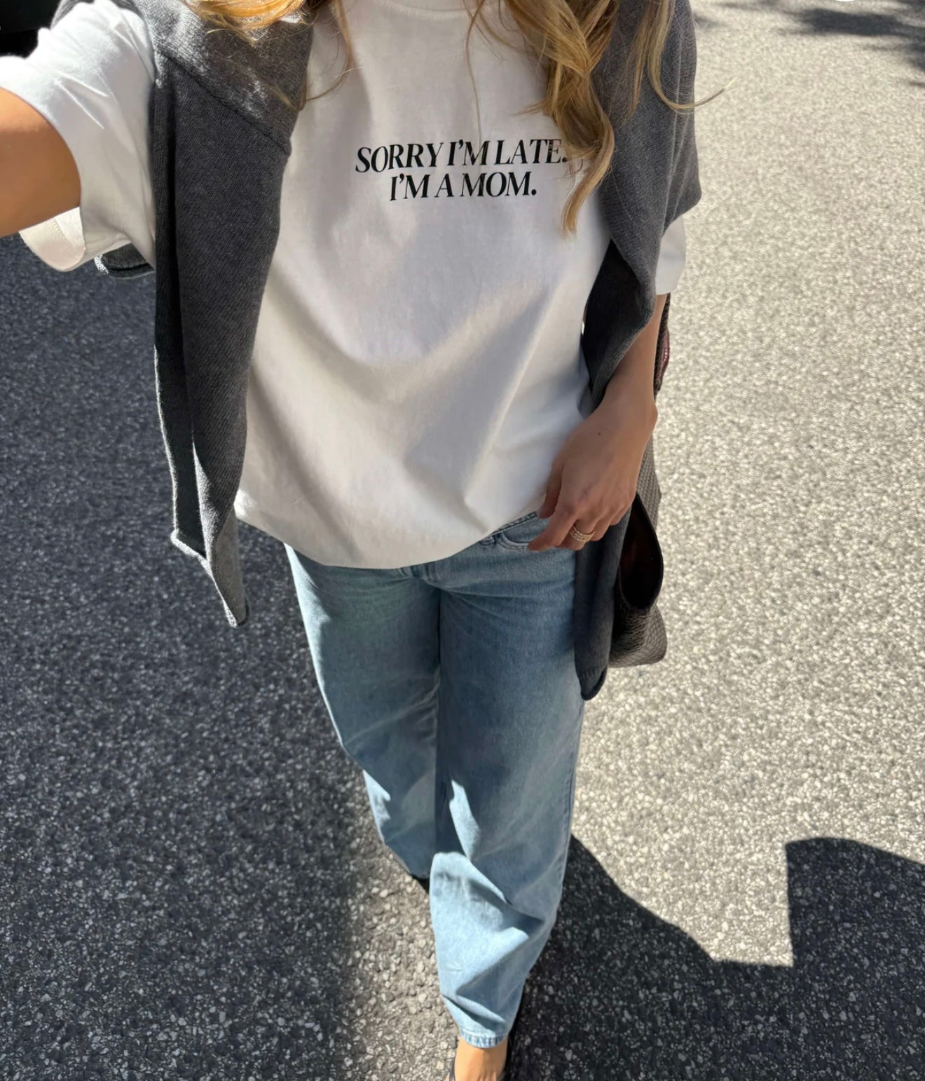 T-Shirt „Sorry im Late“