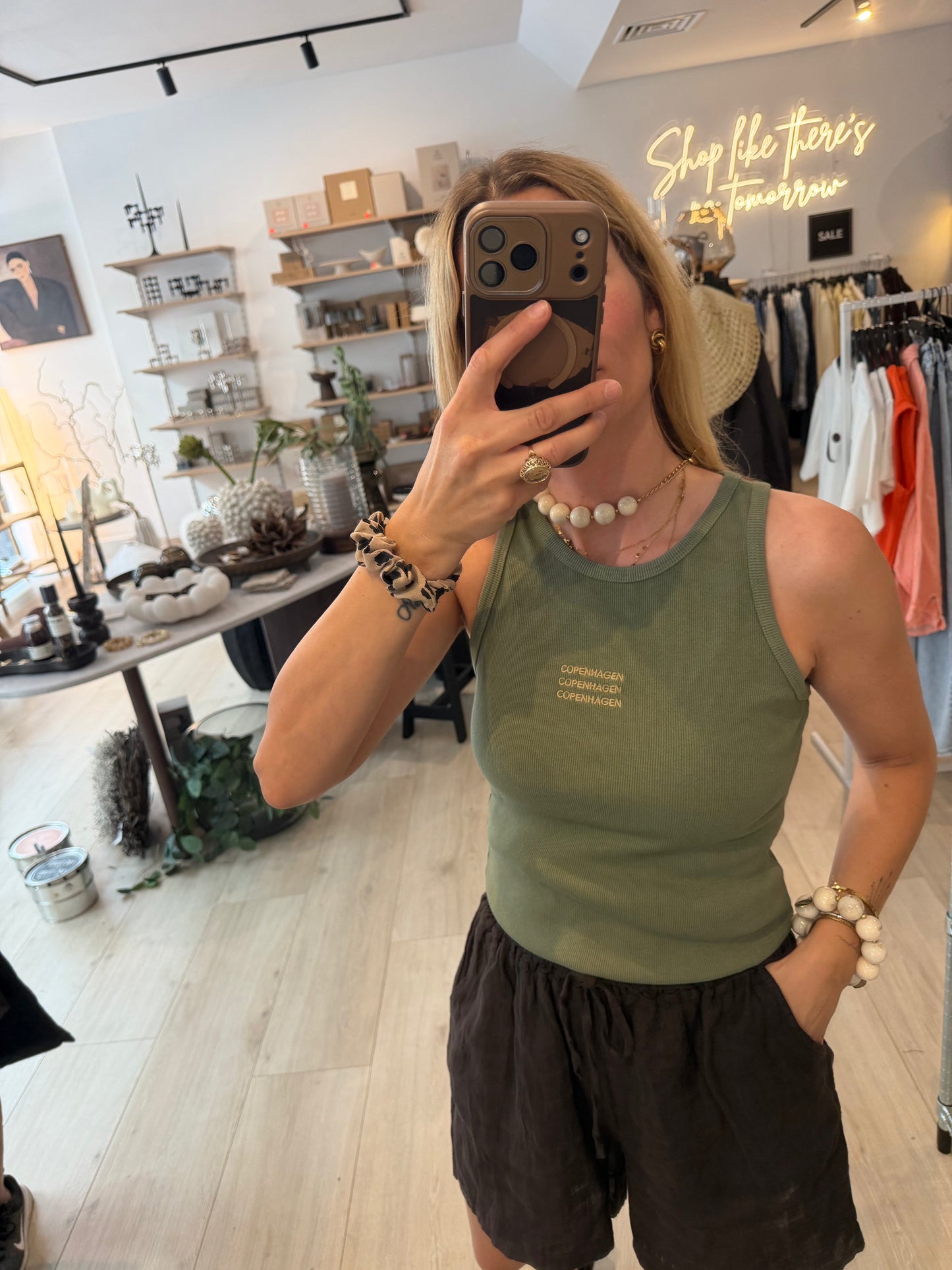 Tanktop Copenhagen olive