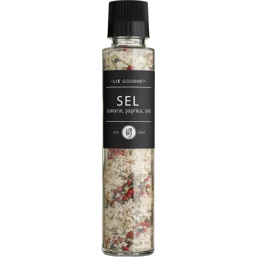 Salz mit Rosmarin, Paprika, Chili in der Mühle, LIE Gourmet