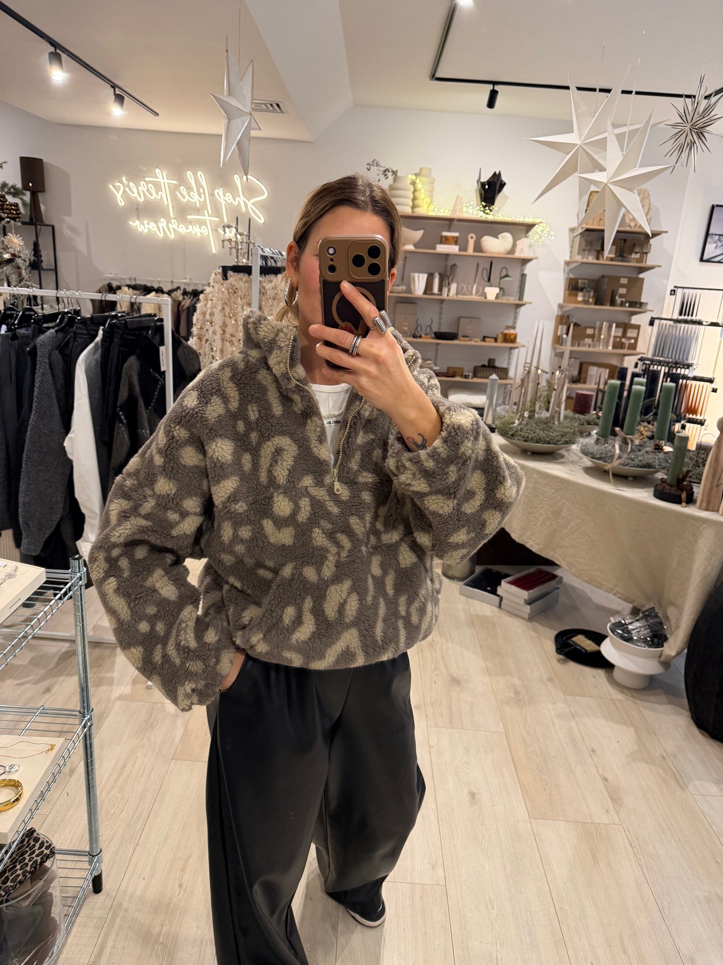 Teddy Sweatshirt taupe