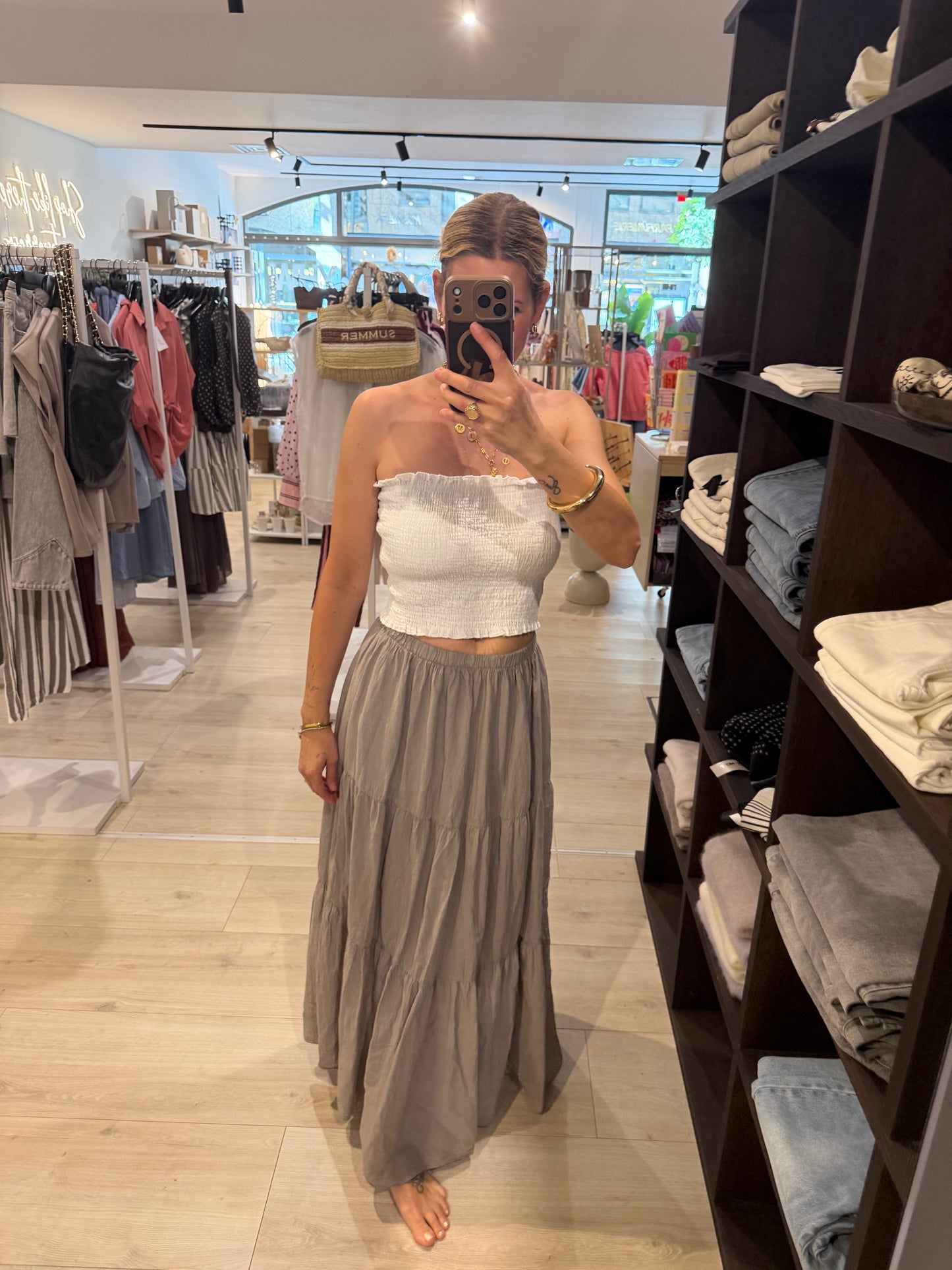 Bandeau Top weiß