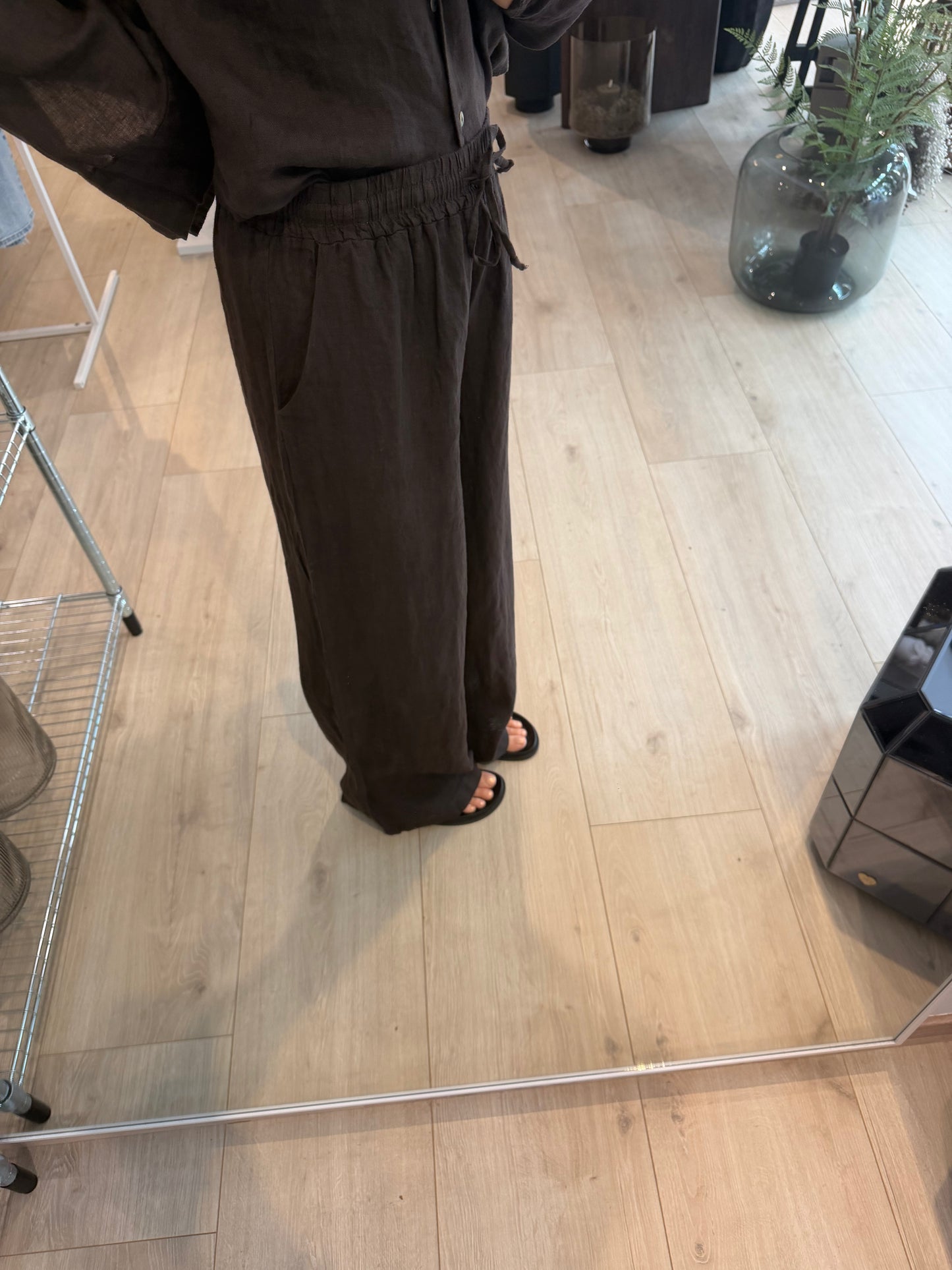 Leinenhose braun