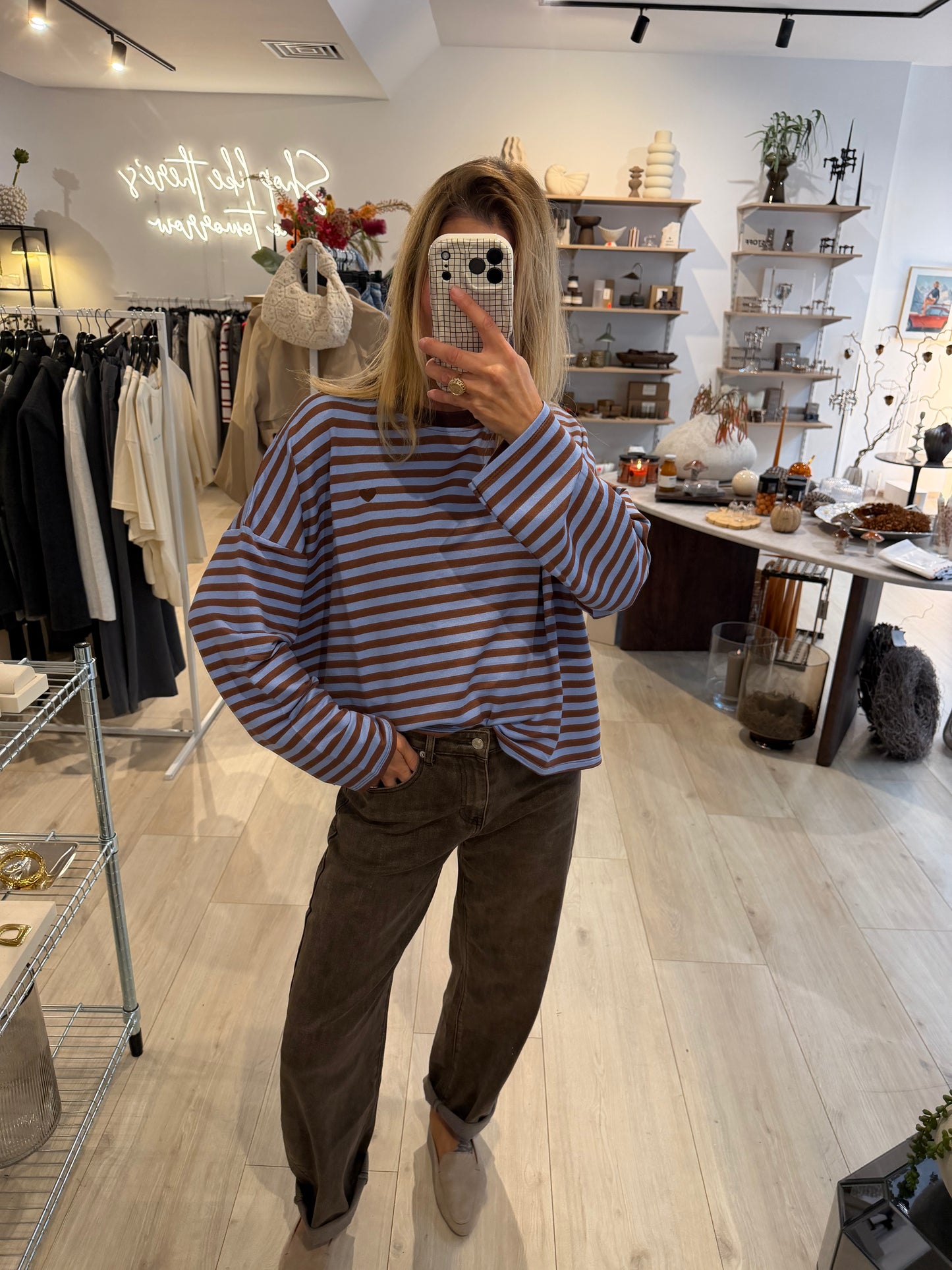 Longsleeve stripes blau