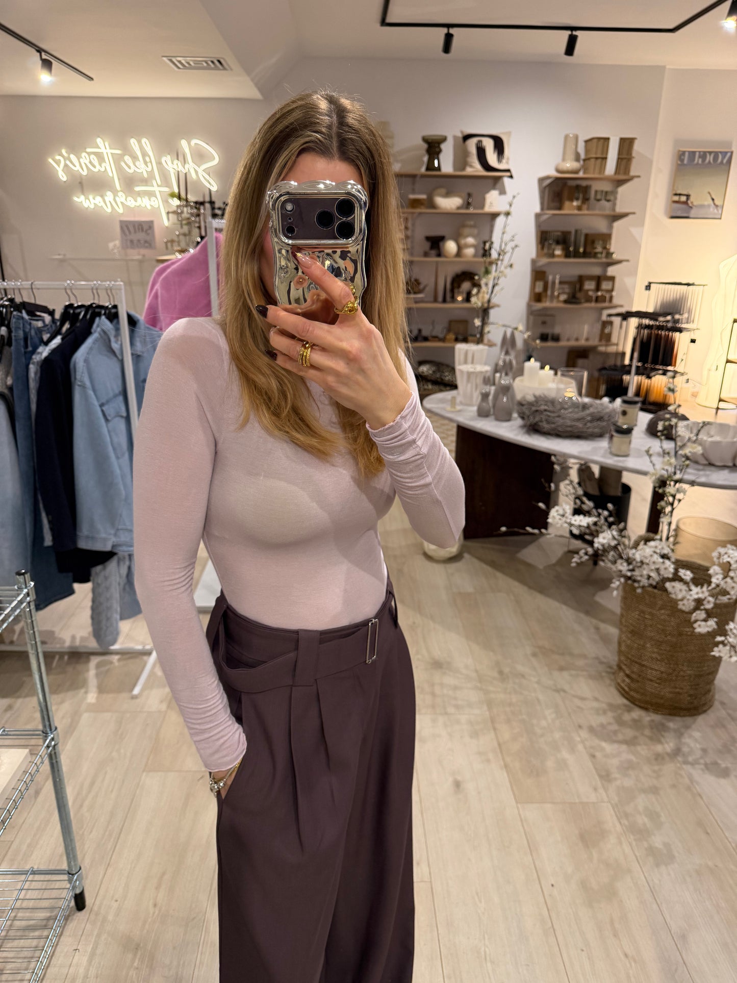 Cashmere Longsleeve light Flieder