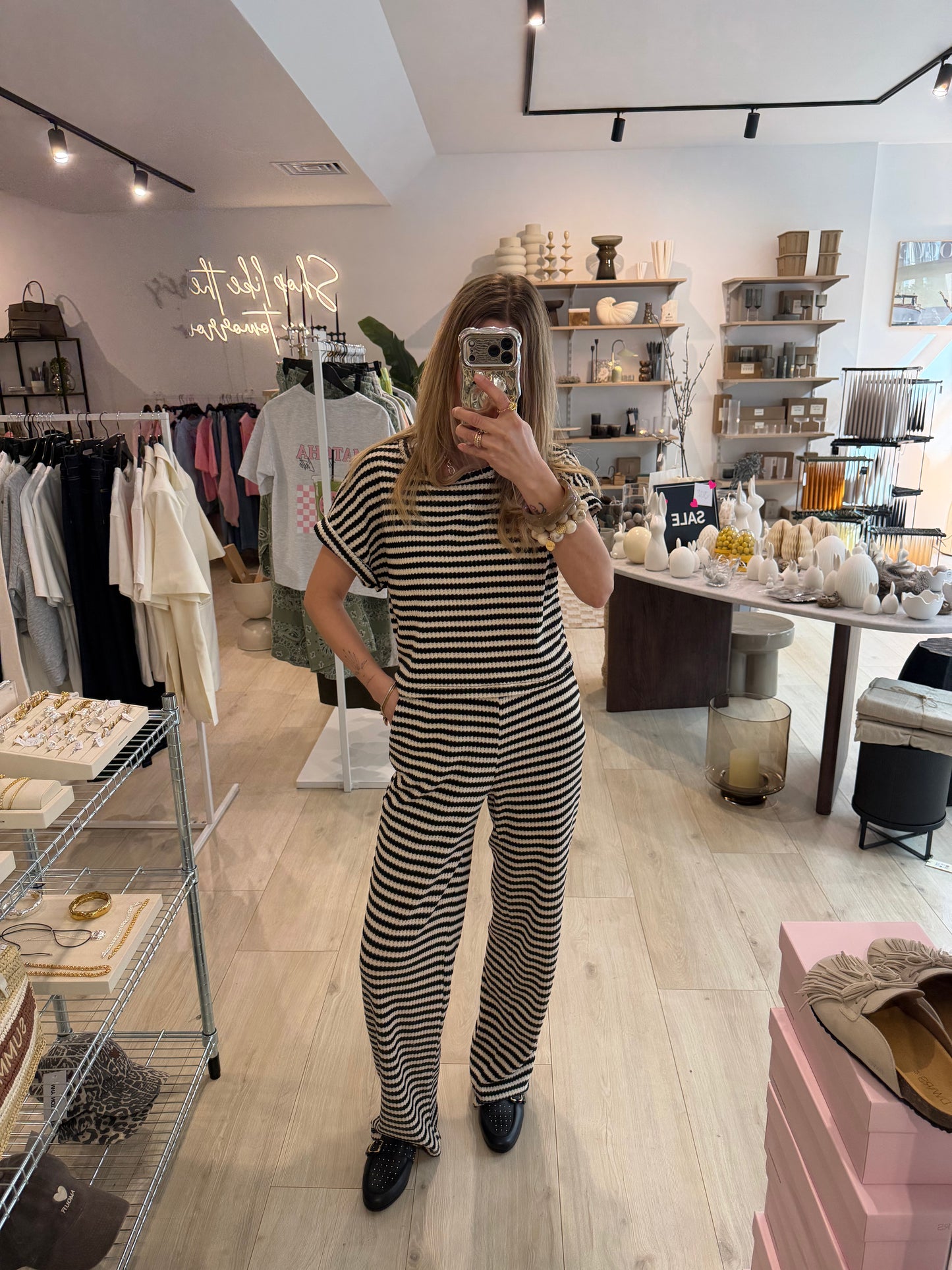 Set stripes schwarz