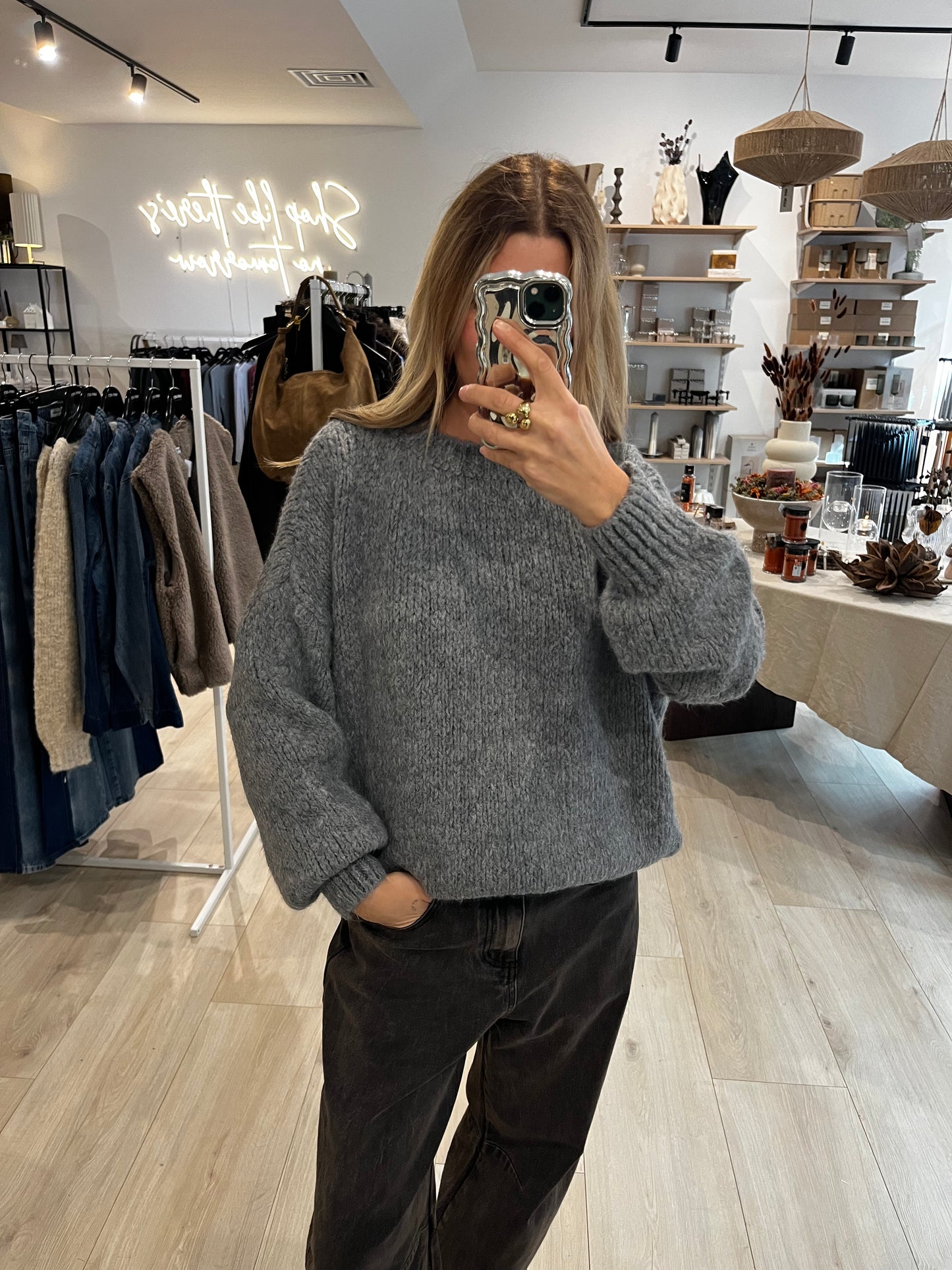 Pullover Flor grau