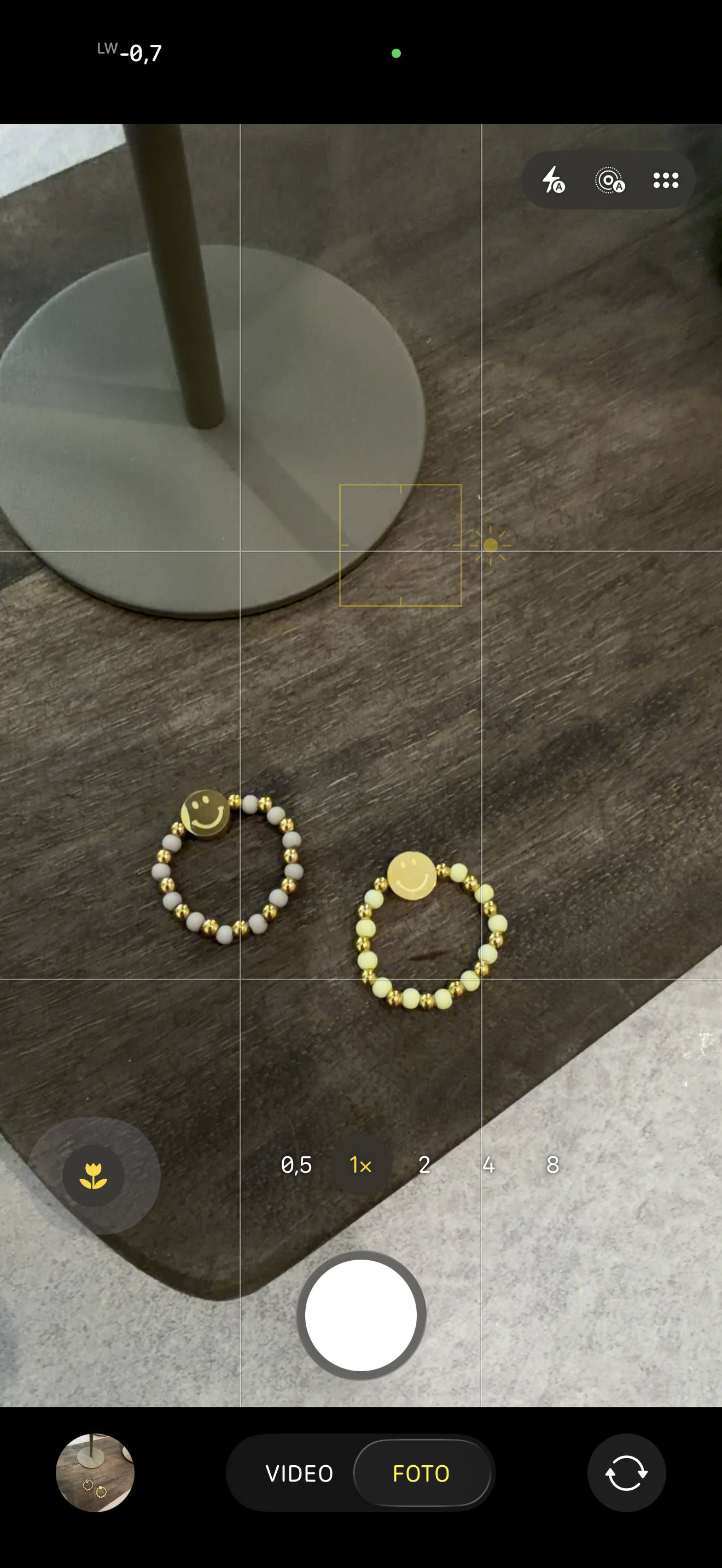 Ring smiley Grau