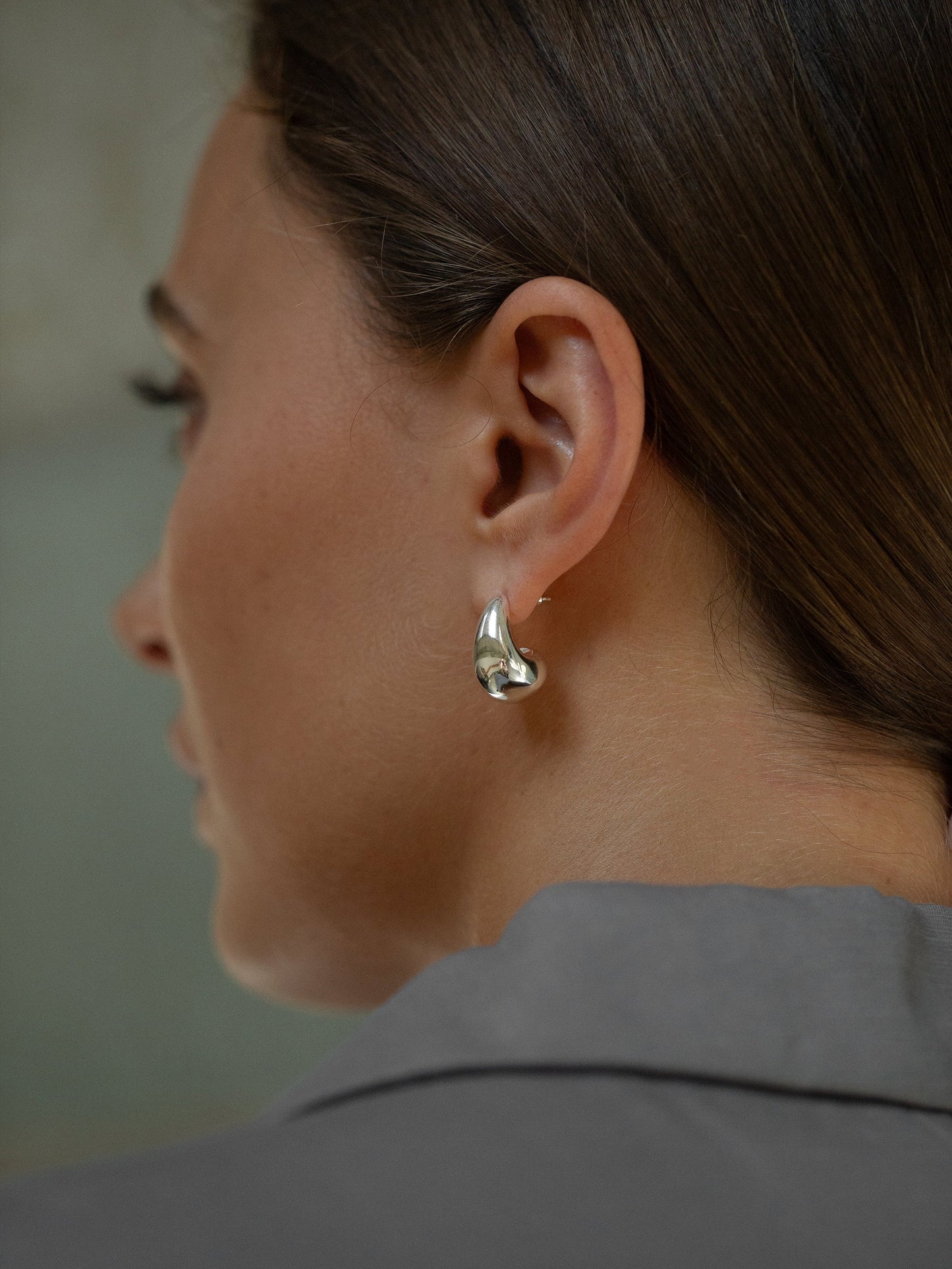 Midi Drops Silber, Muli Collection