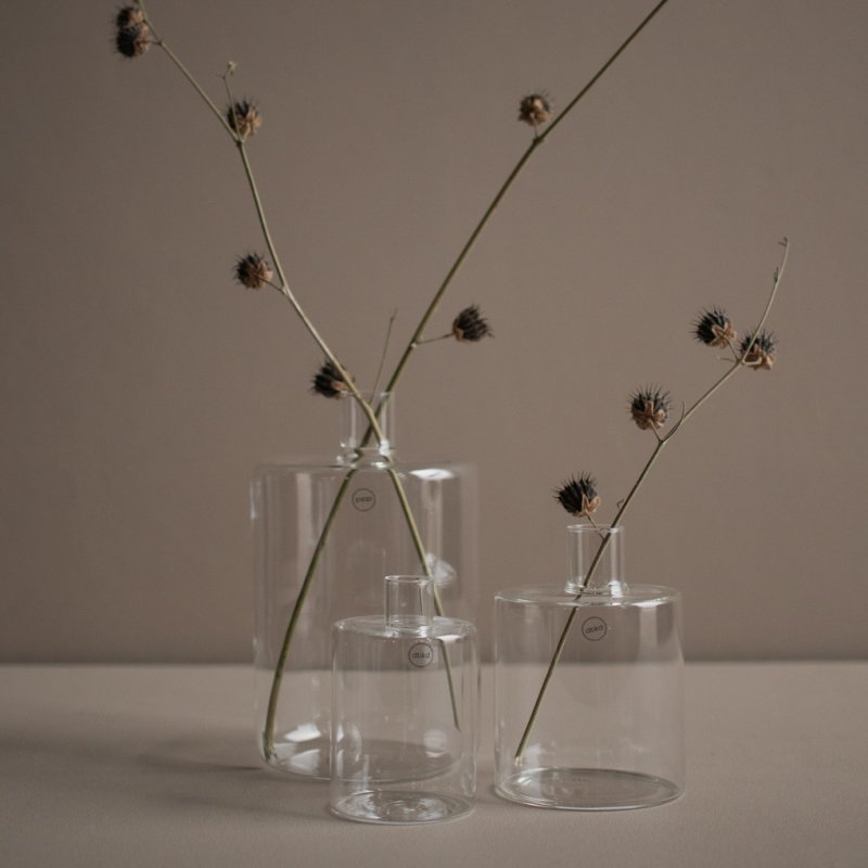 Pipe Vase XL klar, dbkd