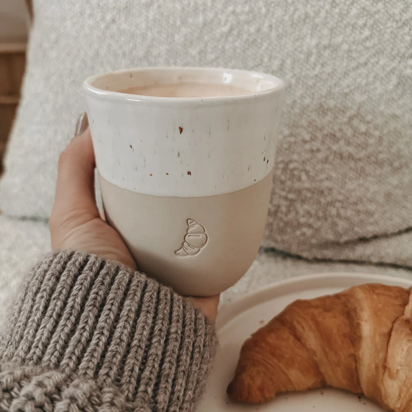 Becher Croissant Eulenschnitt