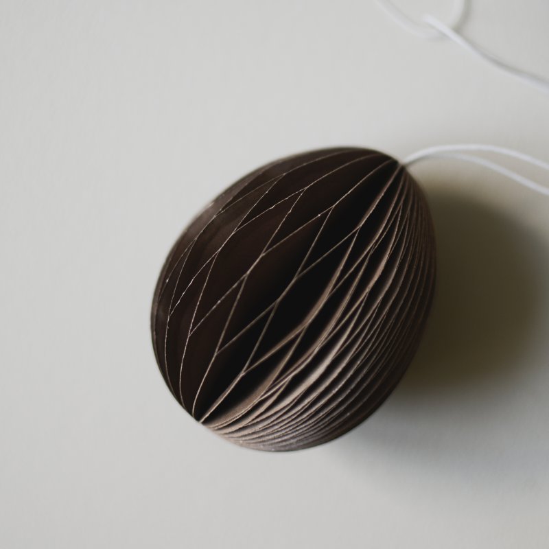 Ovoid Papierei groß braun, dbkd