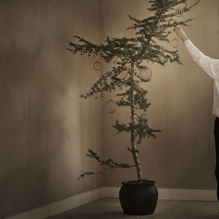 Glitzer Weihnachtskugel klein