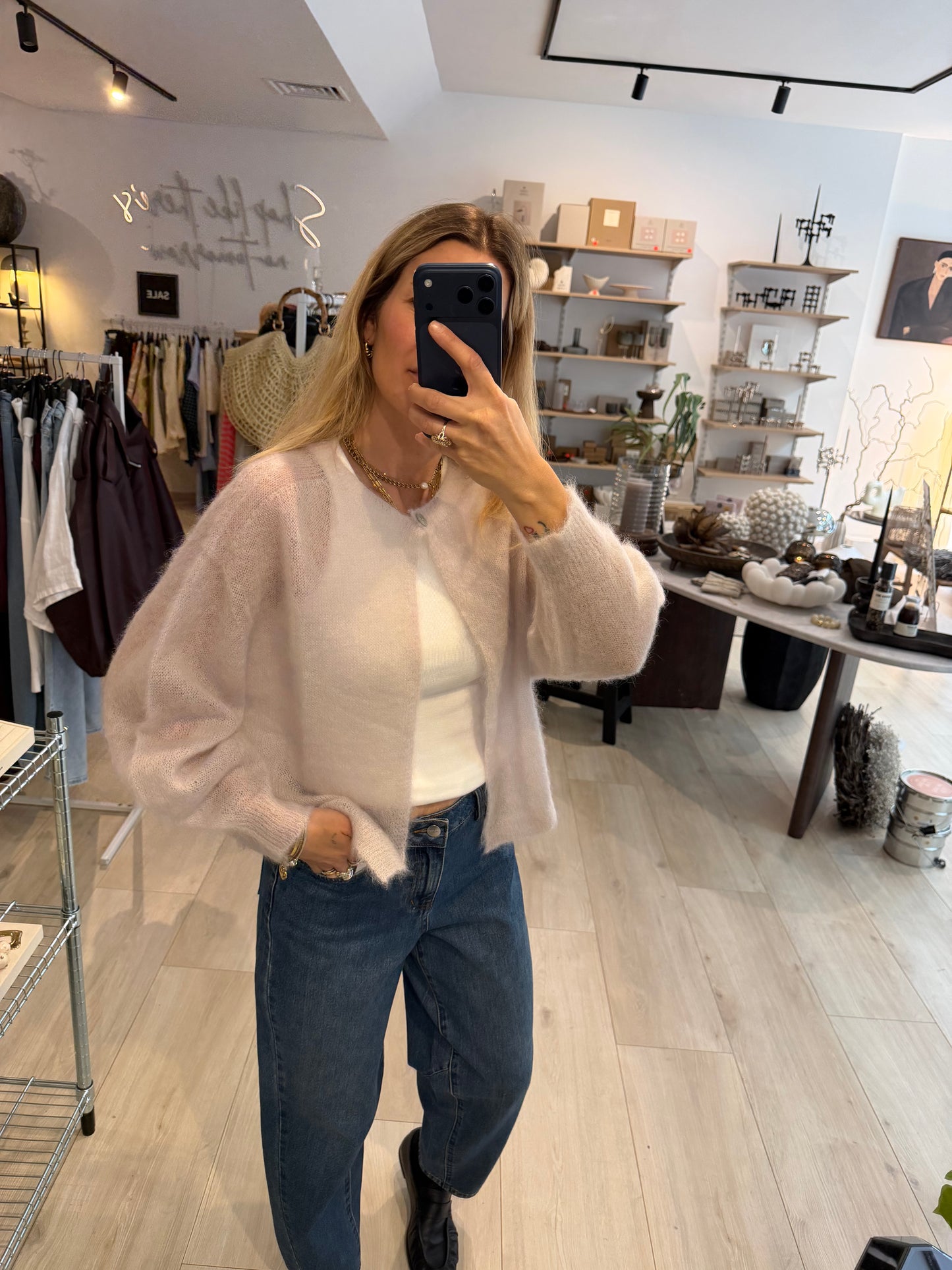 Sommer Mohair Cardigan beige