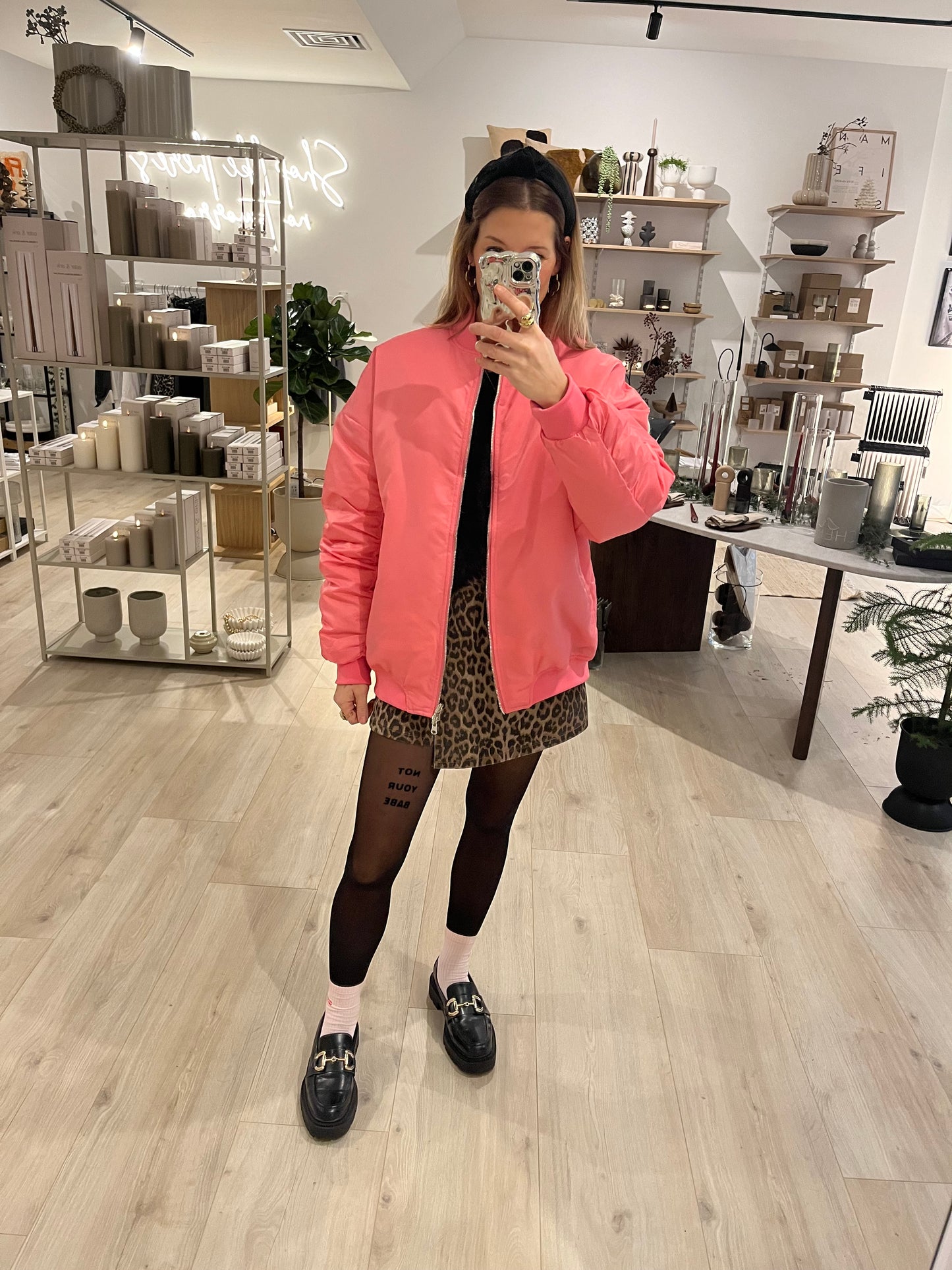 Leo Bomberjacke pink Oversized