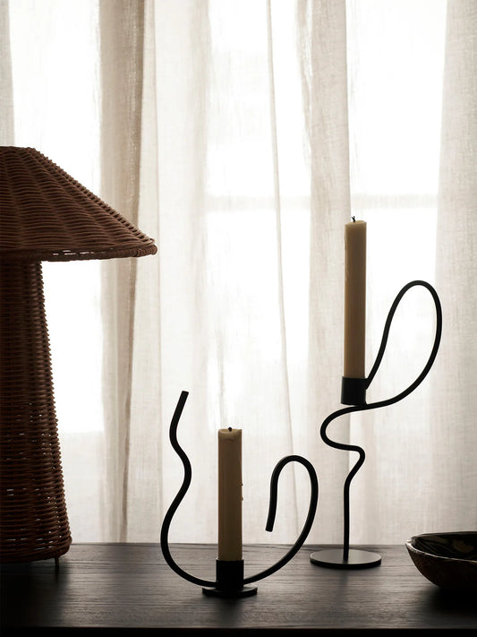 Valse Kerzenhalter klein schwarz, ferm Living