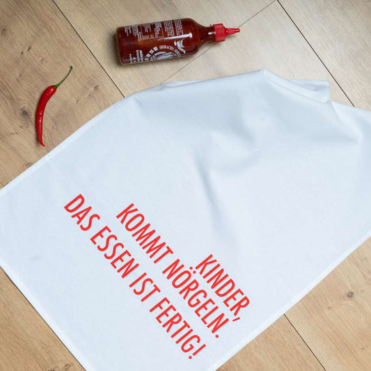 Geschirrtuch Kinder kommt nörgeln...