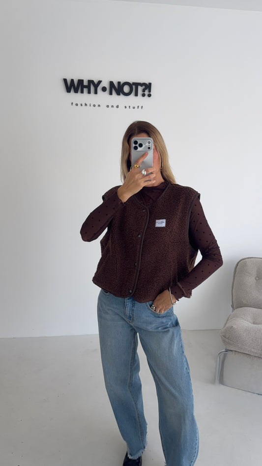 POINT OF VIEW Meshshirt Braun