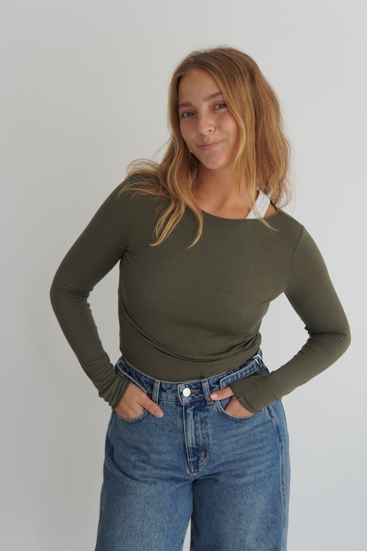 Basic Cashmere Longsleeve khaki