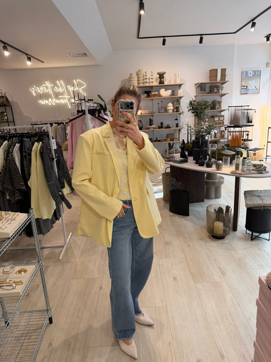 Blazer Cut out yellow