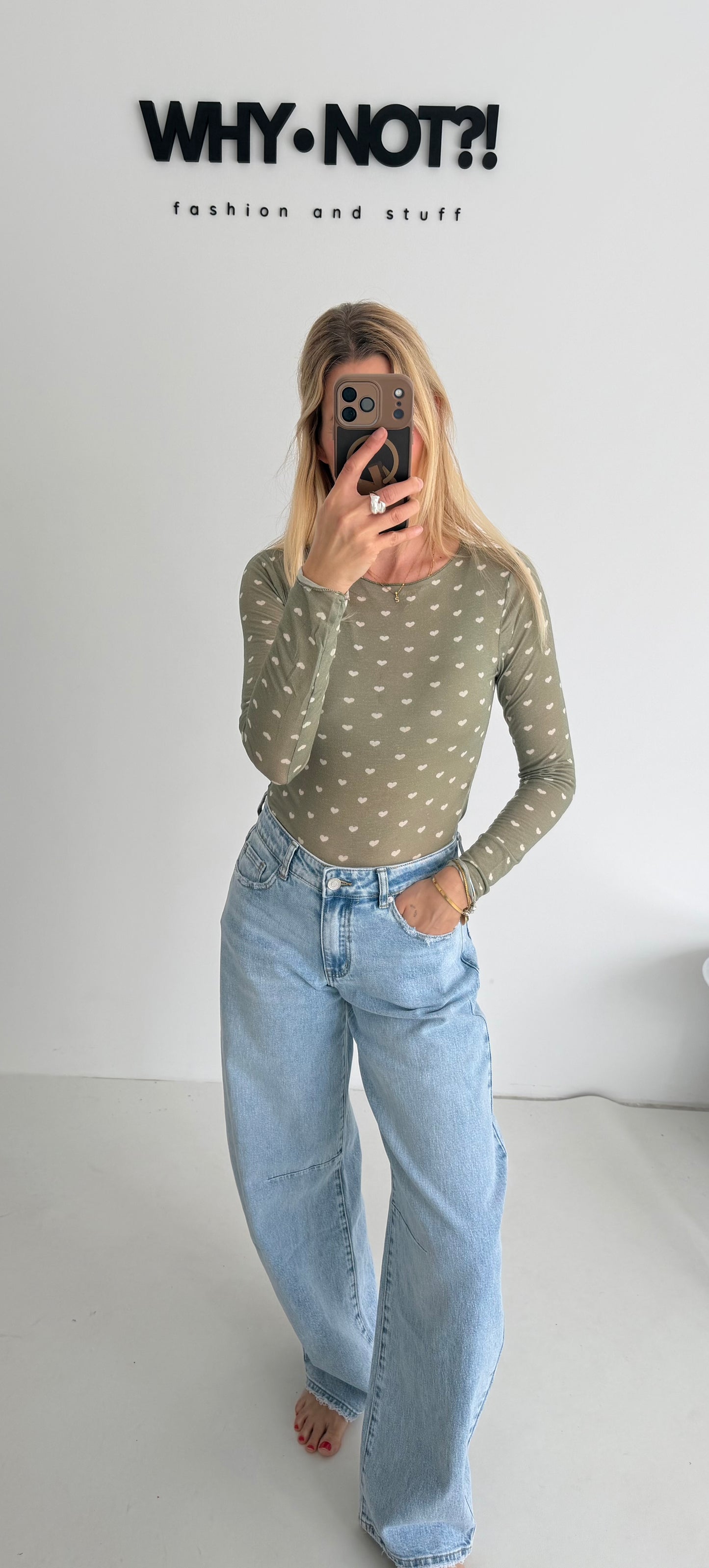 Cashmere Longsleeve Salbei heart