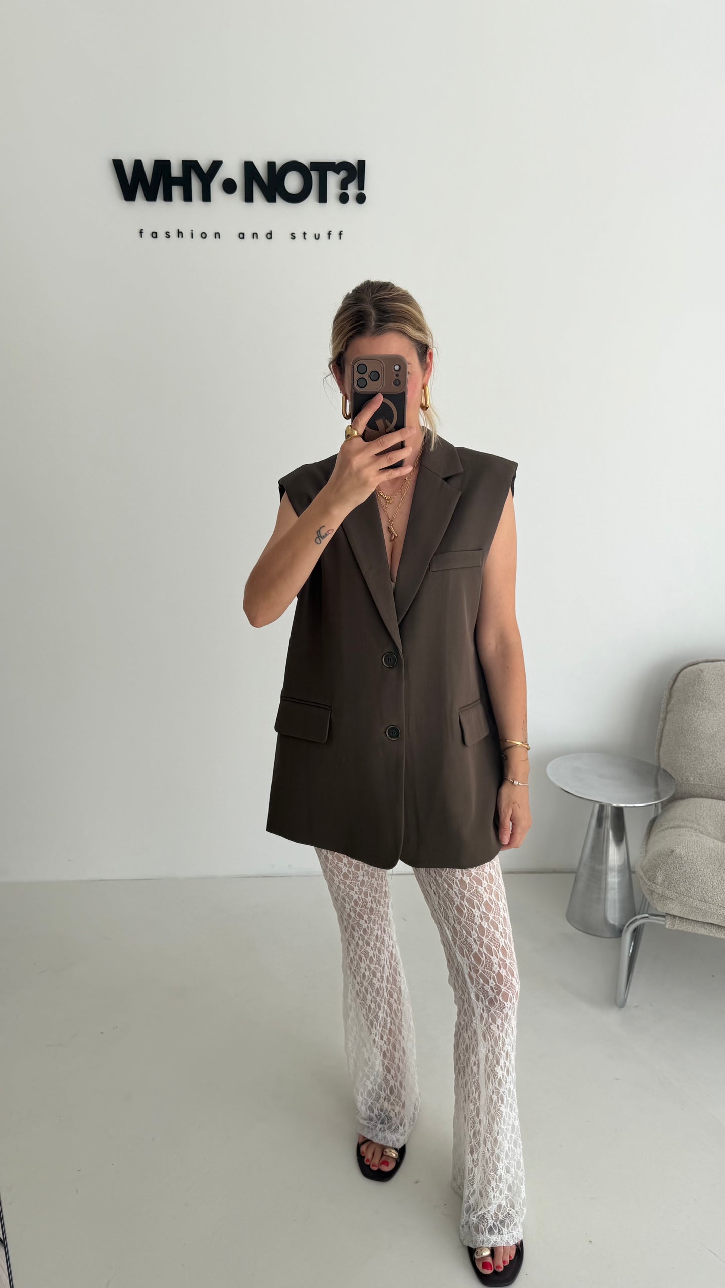 Spitzenhose weiß