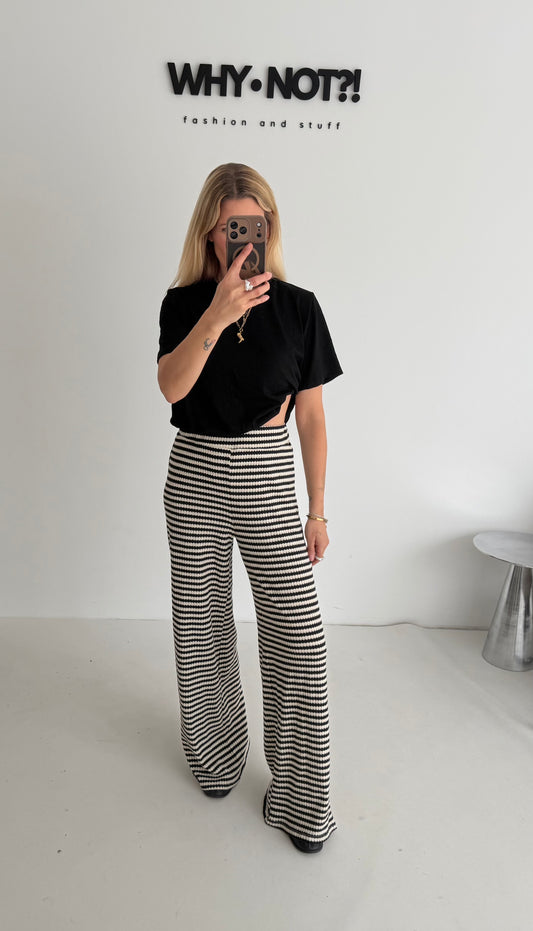 Hose stripes schwarz