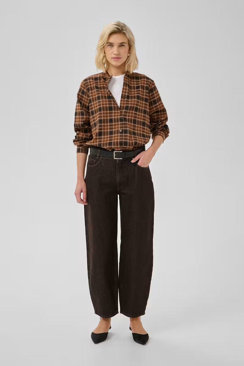 Barrel Jeans Lance dark brown