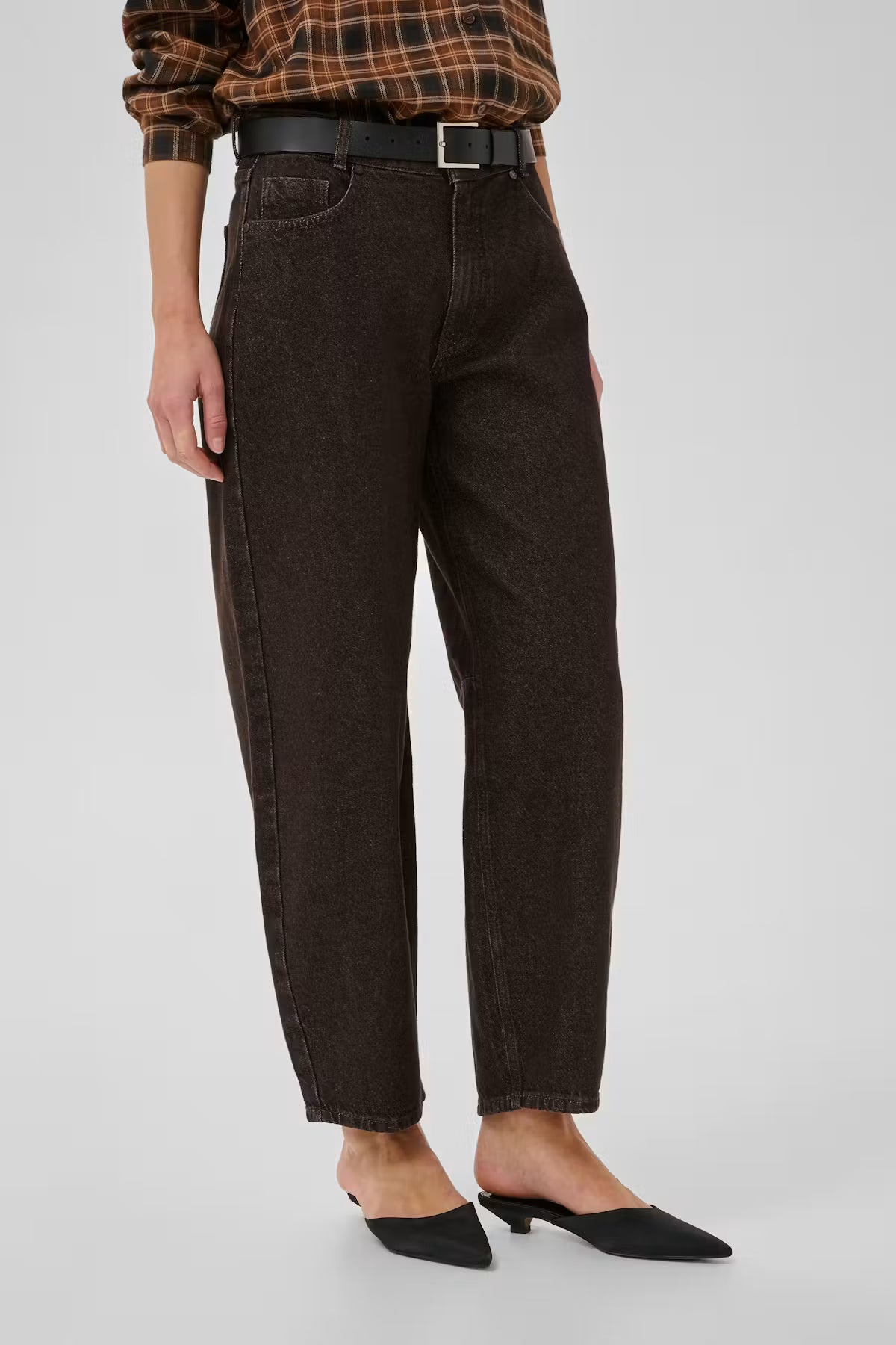 Barrel Jeans Lance dark brown