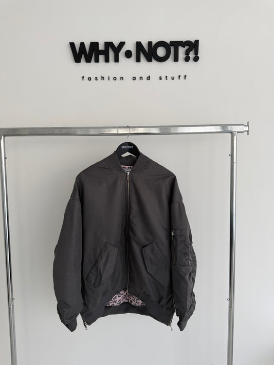 Bomberjacke grau
