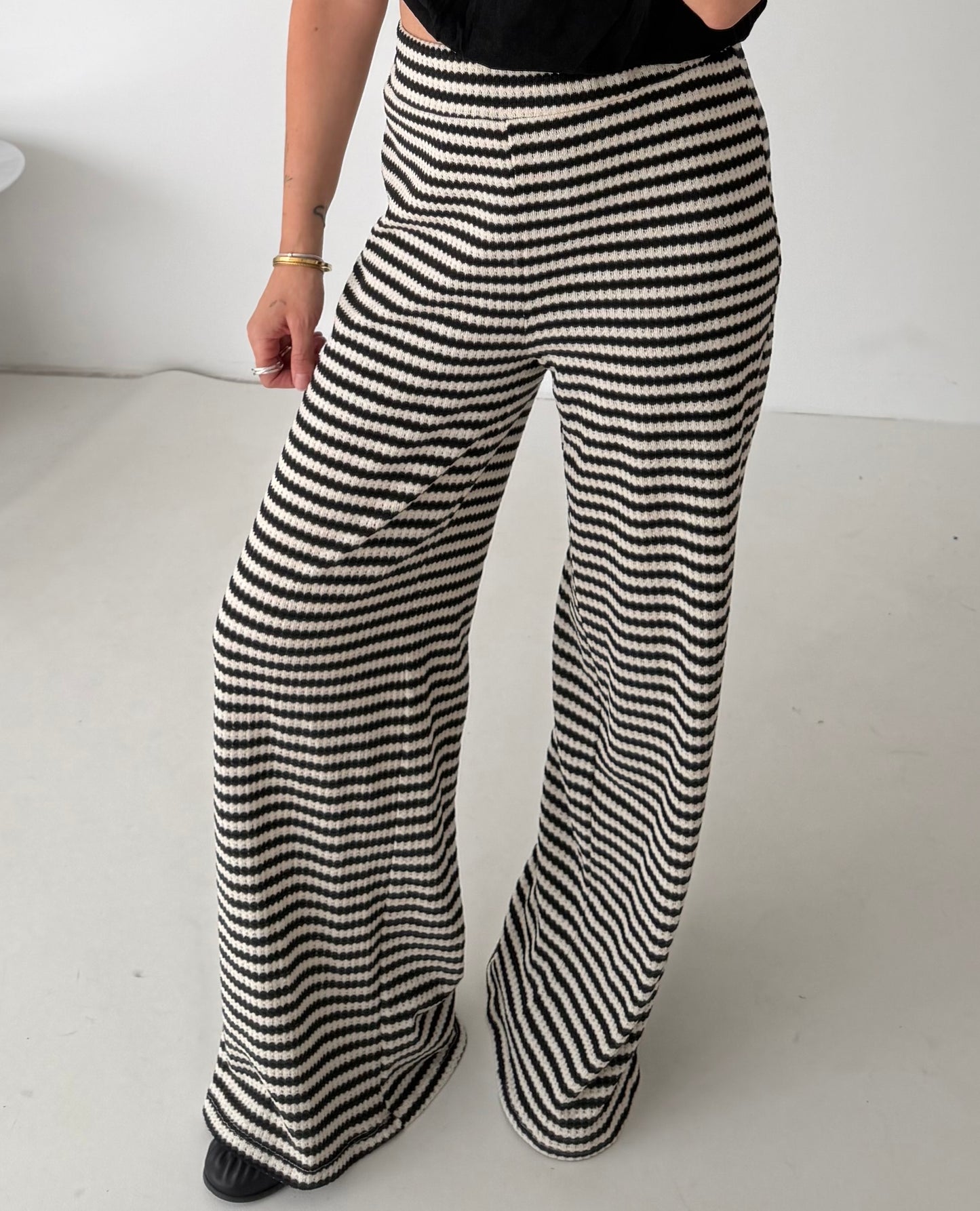 Hose stripes schwarz
