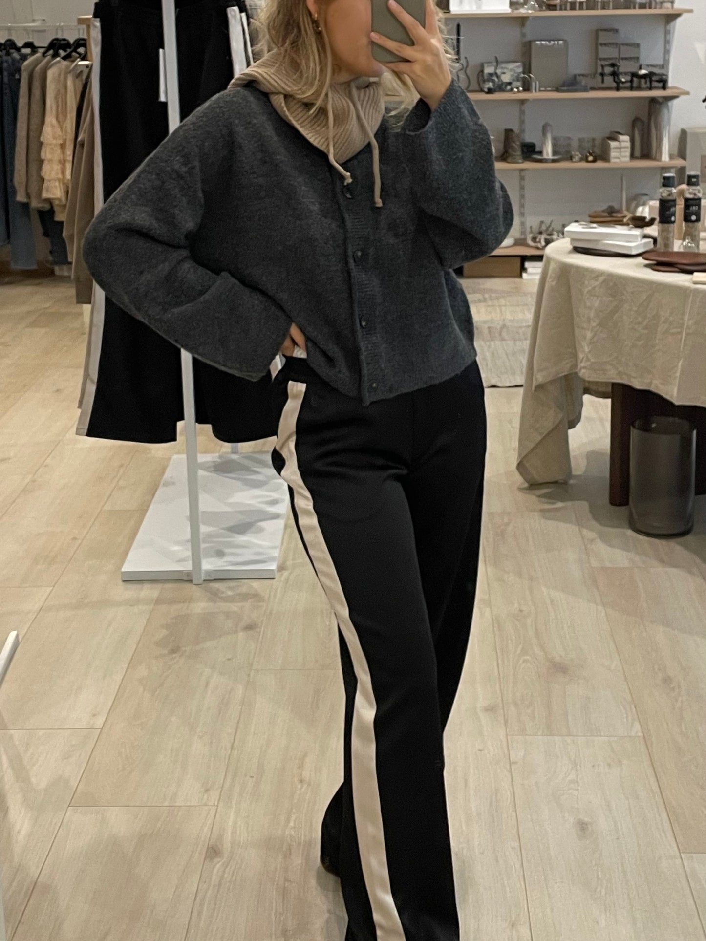 Culture Stoffhose schwarz