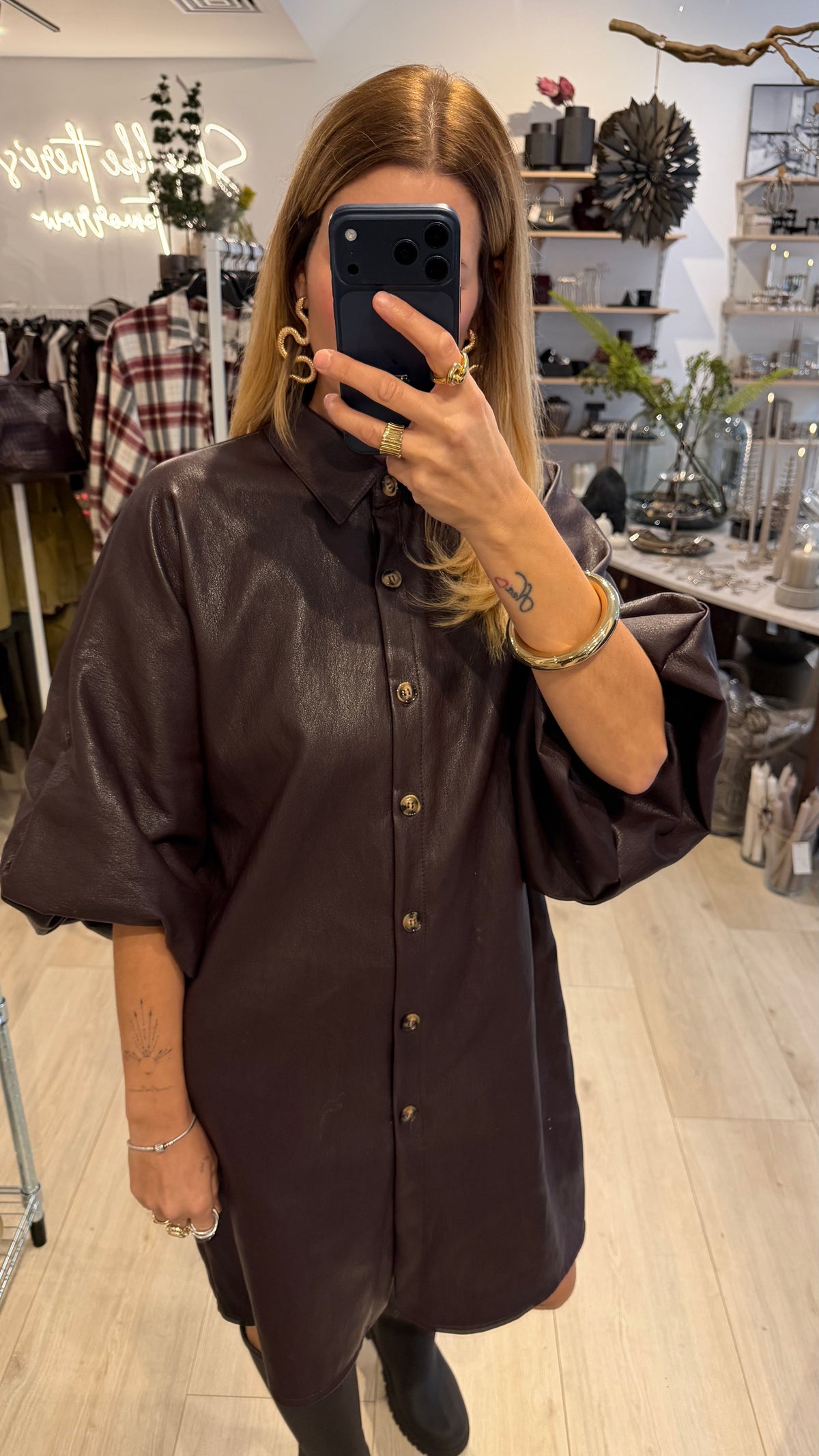 Kleid Estefania chocolate plum