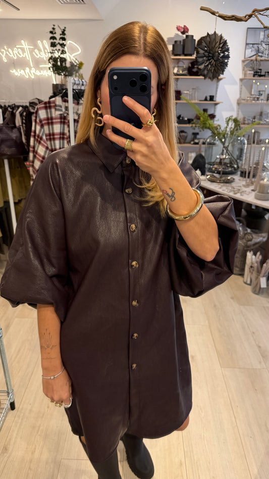 Kleid Estefania chocolate plum