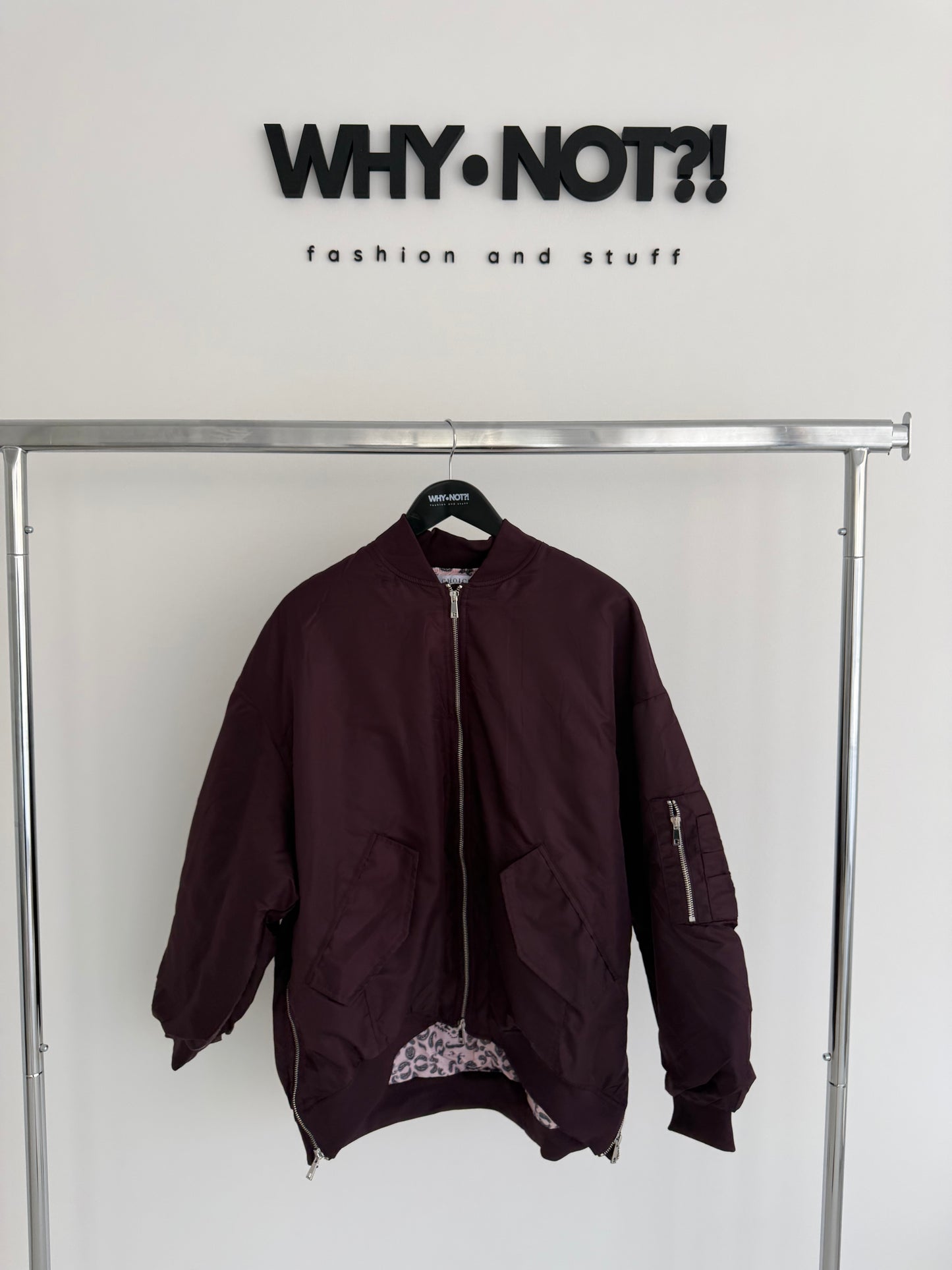 Bomberjacke Bordeaux