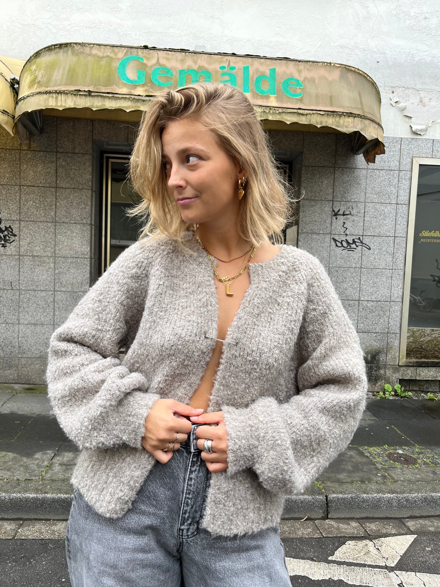 Cardigan meliert