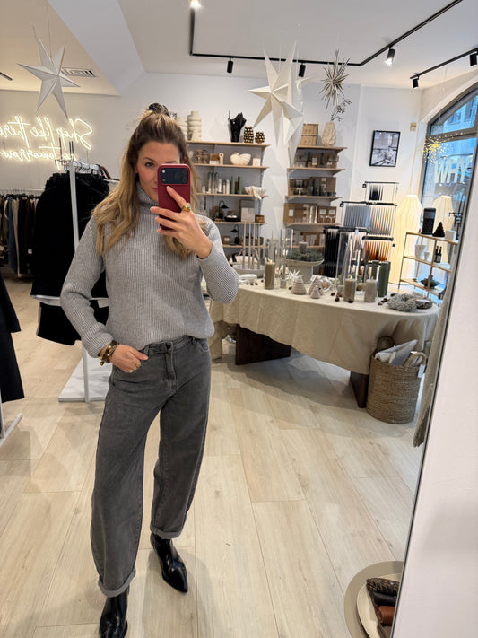 Rollkragenpullover Ellen grau