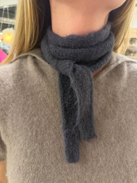 Alpaka Halstuch grau