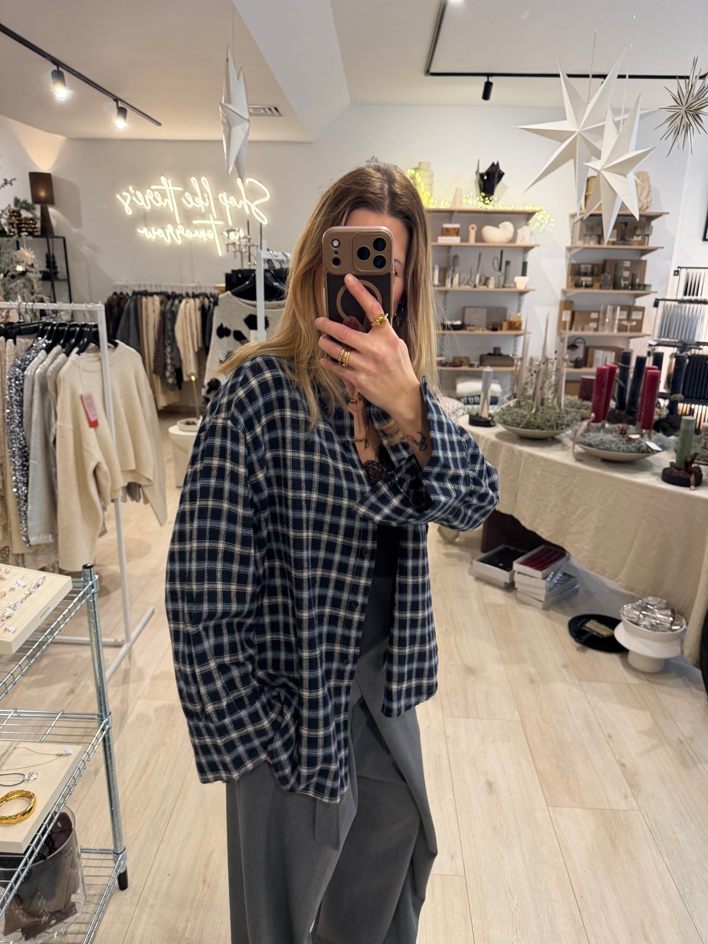 Holzfällerhemd blau