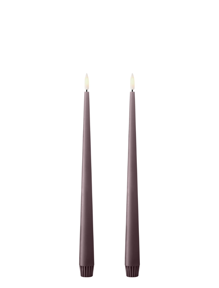 LED Stabkerzen ester & erik, 2er Set, 30cm, Winter Rose#84