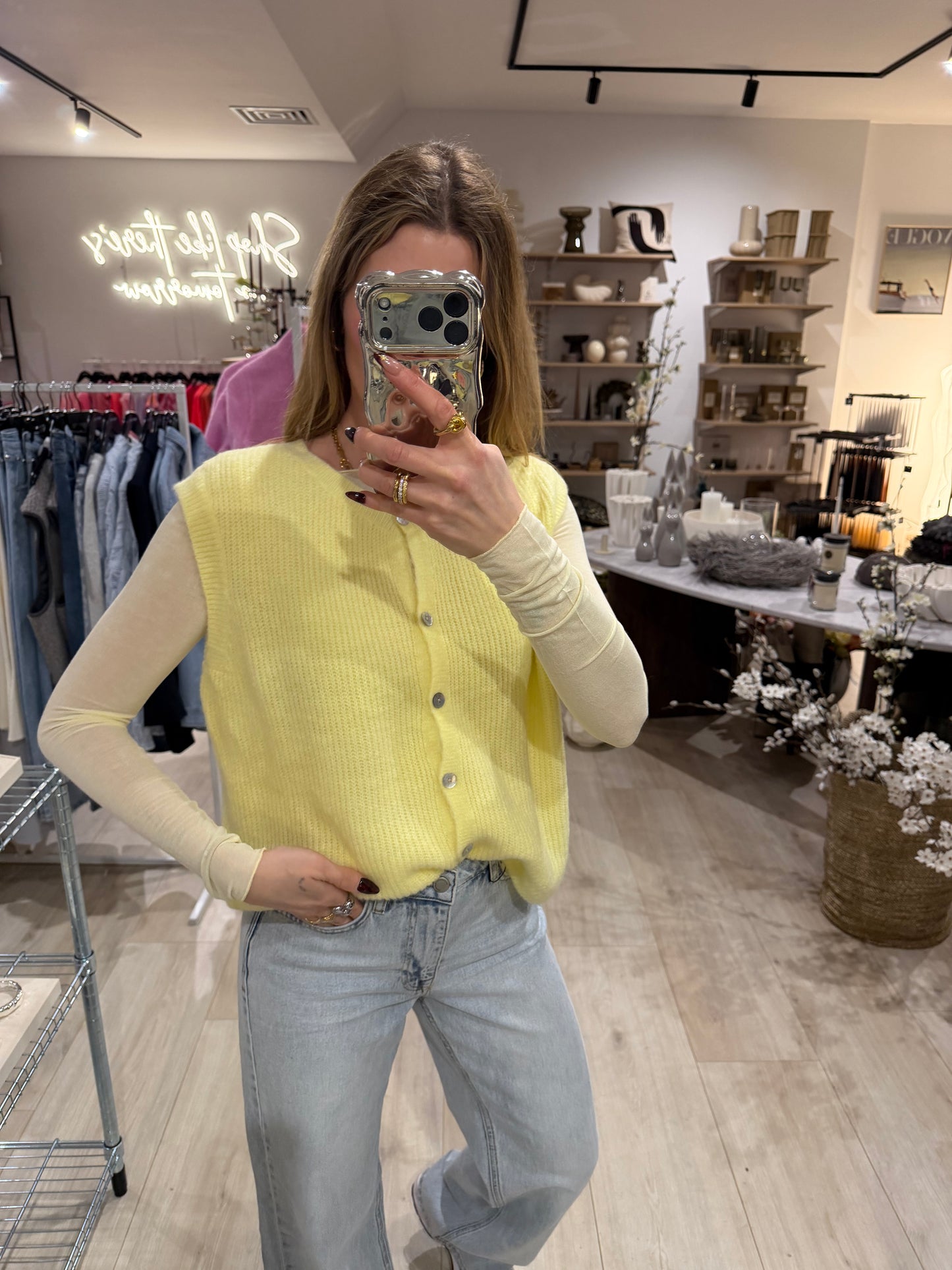 Cashmere Longsleeve butter yellow