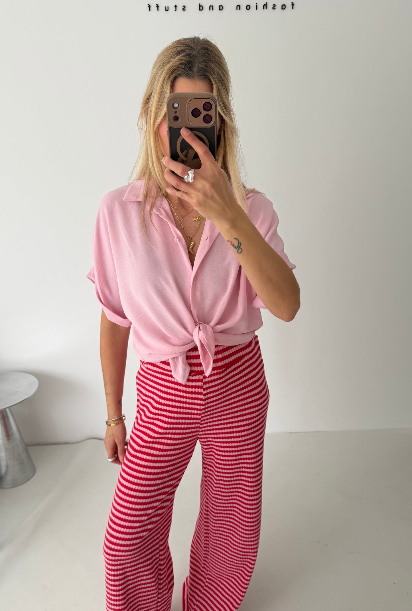 Leichte Bluse rosa