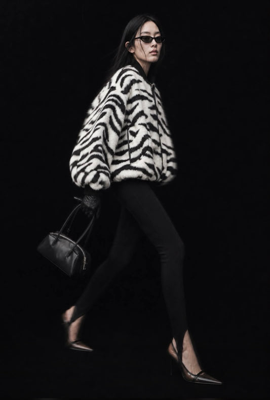 Bomberjacke Zebra