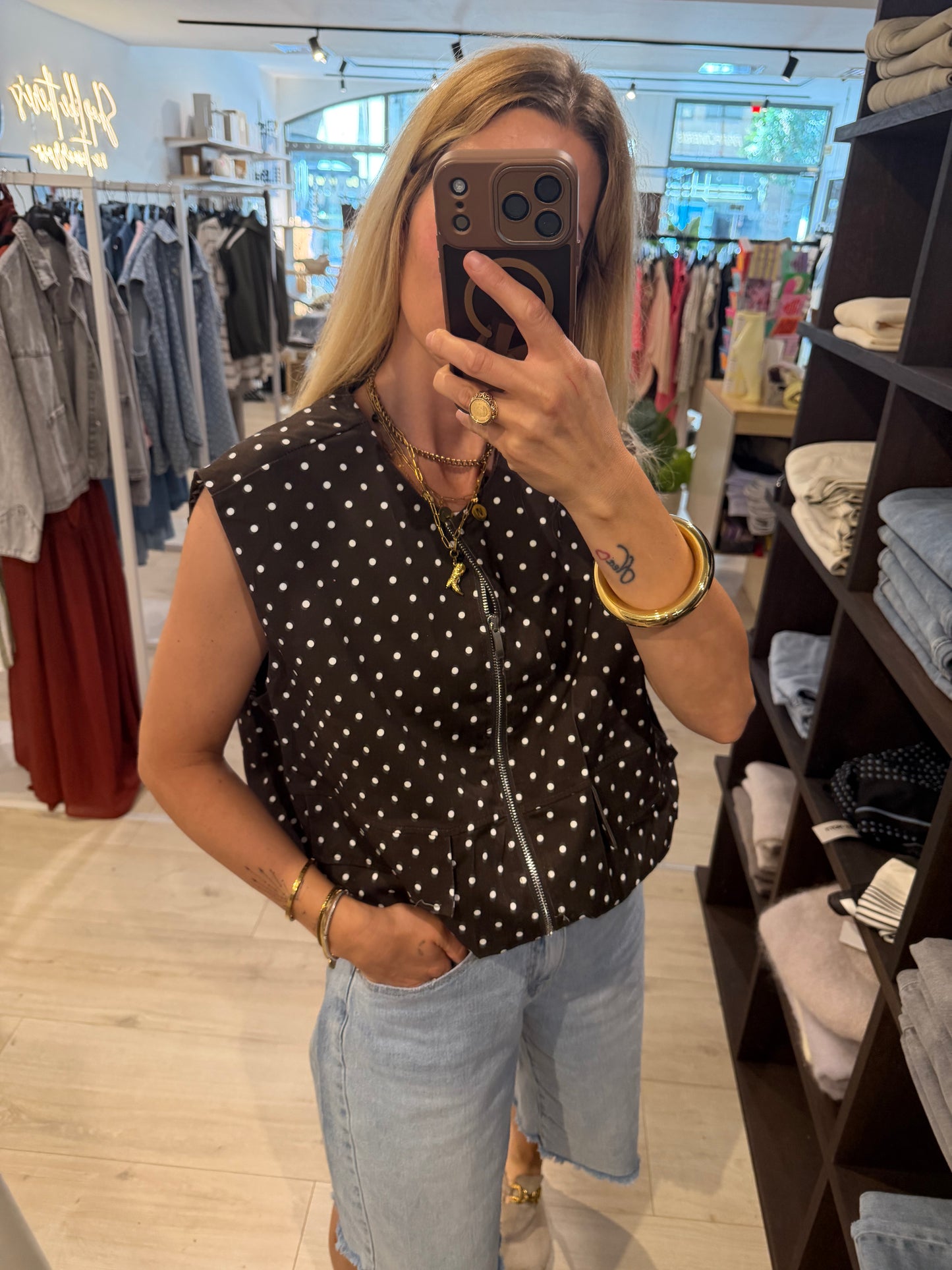 Weste polka dots