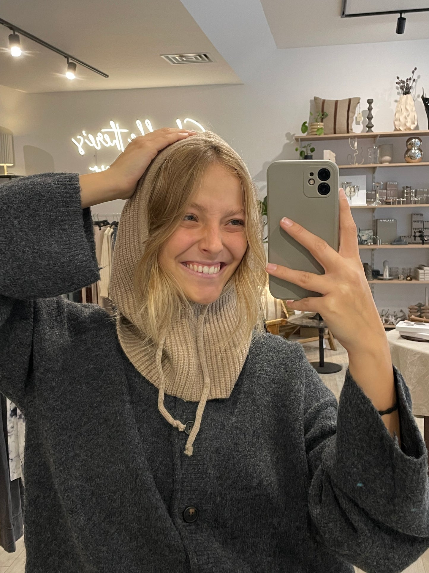 Balaclava braun/beige